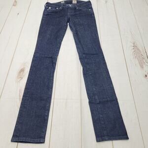 Adriano Goldschmeid Aubrey skinny straight jeans low rise indigo wash